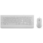 Resim Everest Beyaz Q Multimedia Kablolu Klavye + Mouse Set Km-3850 
