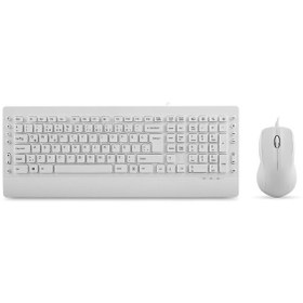 Resim Everest Beyaz Q Multimedia Kablolu Klavye + Mouse Set Km-3850 