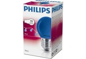 Resim Philips Party 15W Mavi Renk Halojen Ampul 5'li 