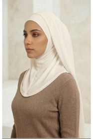 Resim Sonbaharmoda Tek Parça Hazır Pratik Şifon Şal Hijab - Şifon Şal, Kaymaz, Terletmeyen 
