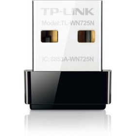 Resim TP-LINK TL-WN725N, 150Mbps, 2.4 Ghz, Dahili Anten, Mini Tasarım, USB2.0, WIRELESS ETHERNET 