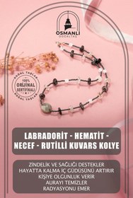 Resim OSMANLI DOĞAL TAŞ Doğal Taş Kolye Siyah Unisex 