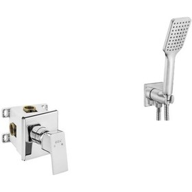 Resim Eca Tiera Ankastre Gömme Duş Bataryası Seti Tüm Parçalar Dahil Krom 