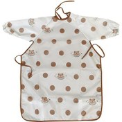 Resim Suntek Uzun Kollu Bebek Önlüğü 6 - 36 Ay Beyaz - Kahverengi 