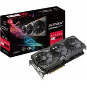 Resim ASUS ROG STRIX-RX580-T8G- Gaming AMD Radeon RX580 8GB OC 256Bit DDR5 PCI-E 3.0 Ekran Kartı 