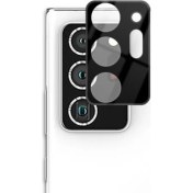 Resim Samsung Galaxy Note 20 Ultra Kamera Lens Koruyucu Cam Siyah Gpack