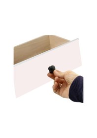 Resim Noktalı Mantar Düğme Kulp Çekmece Dolap Kapak Kulpu Kulbu Mat Siyah (4 ADET) 