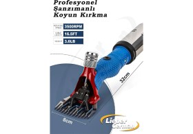 Resim Lieber German Teknoloji Rus Tipi Adaptörlü Koyun Makinesi Kirkma Makinasi Beiyuan Bıçak 