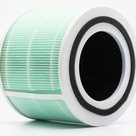 Resim Purmed Levoit Core 300, Core 300S Air Purifier Uyumlu Hepa + Karbon Filtre - Yeşil (Toxin-Smoke) 