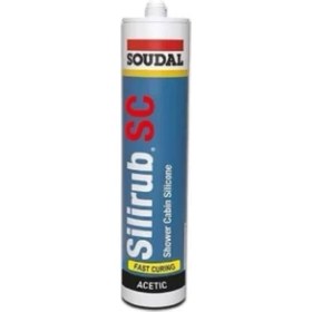 Resim Soudal Sılırub Sc Duşakabin Silikonu 280ML Beyaz 