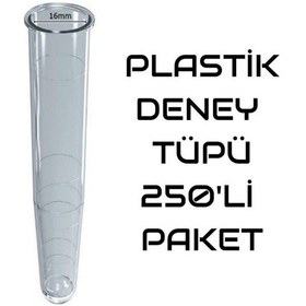 Resim Plastik Deney Tüpü 250li Paket 