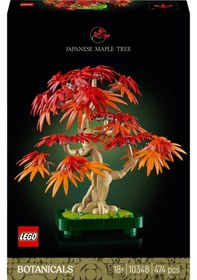 Resim LEGO® Botanicals Japon Kırmızı Akçaağaç Bonsai Ağacı 10348 - Yetişkin Bitki Severler için Bitki Modeli Yapım Seti (474 Parça) 