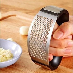 Resim Aesco Paslanmaz Çelik Pratik Sarımsak Ezici Ergonomik Sarımsak Ezeceği 