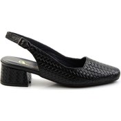 Resim Siyah Leather Kadın Klasik Topuklu Ayakkabı K01531252216 Siyah 