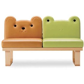 Resim Ayıcık ve Kurbağa Formlu İkili Kız Erkek Çocuk Odası Okul Koltuk 