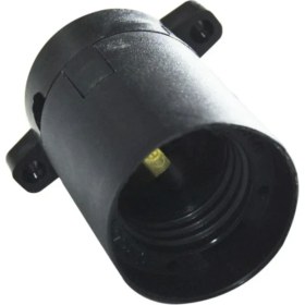 Resim Sıva Üstü Duy E27 Vidasız Geçmeli Donanma Duyu Bakalit Siyah (250V-4A) 5 Adet 