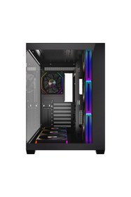 Resim Rampage Ares V2 7 ARGB Fanlı Gaming Kasa Temperli Cam ATX Mid Tower Akvaryum Oyuncu Bilgisayar Kasası 