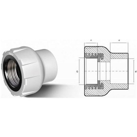 Resim Ege Yıldız Pprc 63x2 Dişi Adaptör Gri 