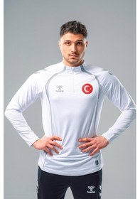 Resim Hummel Target Milli Takım Antrenman Eşofman Üstü Beyaz 