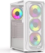 Resim Gamebooster Gb-t005mw Usb3.0 Rgb Fan Mesh Panel Beyaz Kasa Psu Yok 