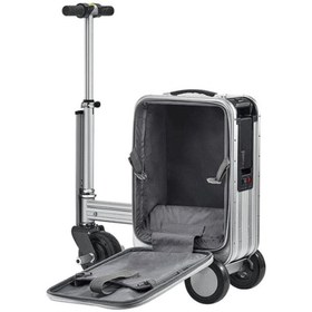 Resim Airwheel Silver Bluetooth Bağlantılı - Uzaktan Kontrol- Elektrik Motorlu Seyahat Çantası - Scooter 