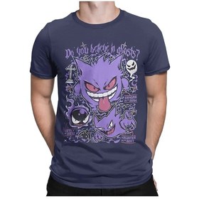 Resim Mınıso Erkek Pamuklu Gengar Kaiju Tişört Kısa Kollu Spor Teelavanta Lavanta 