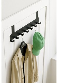 Resim Lunoart Kapı Arkası Metal Askılık Siyah Kapı Askısı-40x4.6x9 Cm Siyah 
