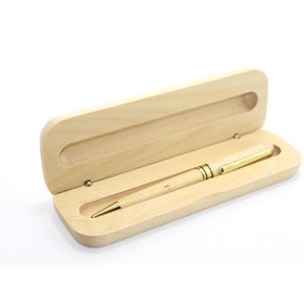 Resim Ahşap Kutulu Tükenmez Kalem Model 1 