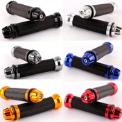 Resim 1 Çift Premium Silikon Motosiklet Gidon Sapları - 7/8" Uyum, Kaymaz Jel Kauçuk CNC İşlenmiş Alüminyum Uçlar ile 6 Canlı Renklerde Aprilia, Victory, HONDA, SUZUKI, Kawasaki, Yamaha, BMW, Ducati için 