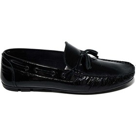 Resim Bestello Fiyonklu Poli Taban Loafer028-2088-24y Erkek Ayakkabı Siyah Rugan 