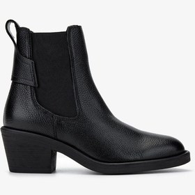 Resim Valmenti Kadın Hakiki Deri Siyah Floter Casual Bot 35 Ad1052 Bn Bot Sk24-25 Sıyah Fltr Siyah Deri 