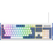 Resim Everest Kb-74 Membran Klavye Sessiz Klavye USB Rainbow Aydınlatmalı Q Oyuncu Klavyesi Gaming Klavye 