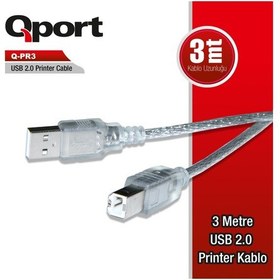Resim Qport Q-pr3 Usb 2.0 3m Prınter Kablosu-139816 