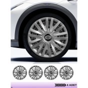 Resim CVL Auto Market Renault Twingo 13 Inç Jant Kapağı Amblemli Gri [4 Adet Kapak] 122 CVL-ADT13134 