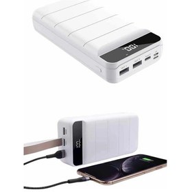 Resim 50.000 Mah Powerbank Turbo Hızlı Led Göstergeli Android Apple Uyumlu iOs Taşınabilir Askılı Çok Renkli 