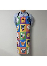 Resim Paredora Köpekler Mutfak Önlüğü 