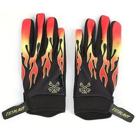 Resim Xuweiwei Flame L Motorcycle Extreme Sport Eldivenleri Erkek Kadın Touchscreen Özellikli 