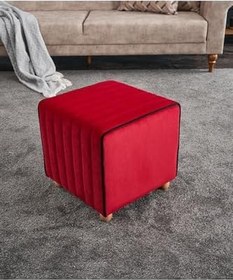 Resim Mona Puf - Kırmızı 