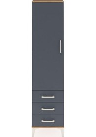 Resim Arges Dolap 4 Raflı 3 Çekmeceli Tek Kapaklı 44x30x182 Çam-ant... Çam 