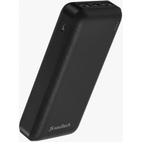 Resim Soultech Pilli Şarj Cihazı 10000 mAh Kapasite 2 USB Çıkışlı Taşınabilir Tasarım 