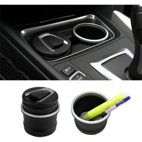 Resim Techmaster Bmw Tip Led Işıklı Küllük Araç Oto Araba Küllük 