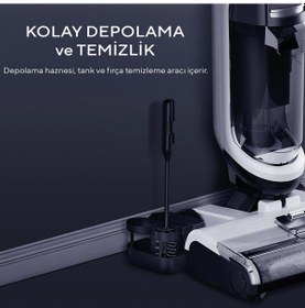 Resim Kumtel HWDVC-01 Islak Kuru Şarjlı Dikey Süpürge 