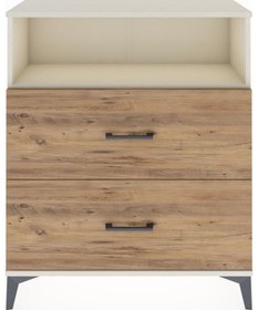 Resim Arges Şifonyer Tek Raflı 2 Çekmeceli 88x30x106 Aytaşı-çam Aytaşı 