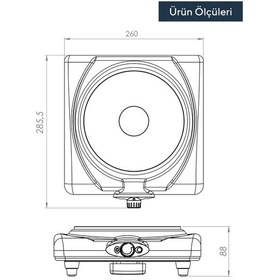Resim Kumtel LX-7011 Hotplate Tekli Elektrikli Ocak 