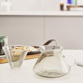 Resim Winx Borosilikat Cam Kahve Demleme Ekipmanı Grey 650 ml 