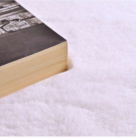 Resim Yıkanabilir Kaymaz Taban Post Peluş Çocuk Halısı Beyaz 