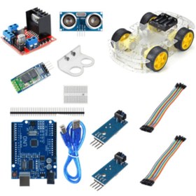 Resim Arduino Süper Combo 4wd Araç Seti Bluetooth 