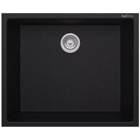 Resim Real Stone K005 Tezgah Altı Gordion 50 Granit Eviye Siyah 45 x 40 CM 