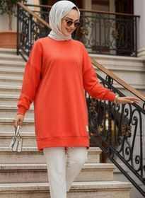 Resim N.S NEVA STYLE Açık Kırmızı Tesettür Tunik 30644AK 