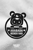 Resim Bricave Arabada Bebek Var Araba Cam Sticker 24x28cm 